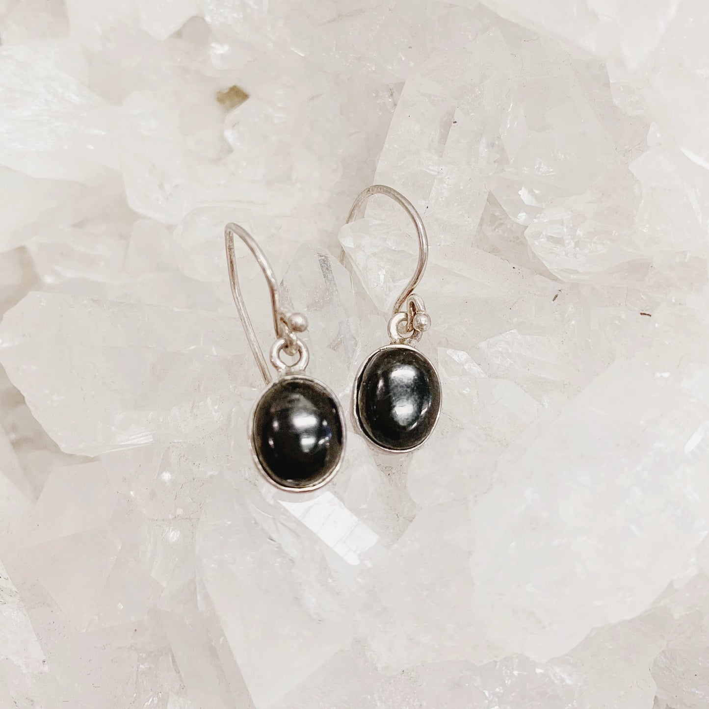 Shungite Simple Earrings