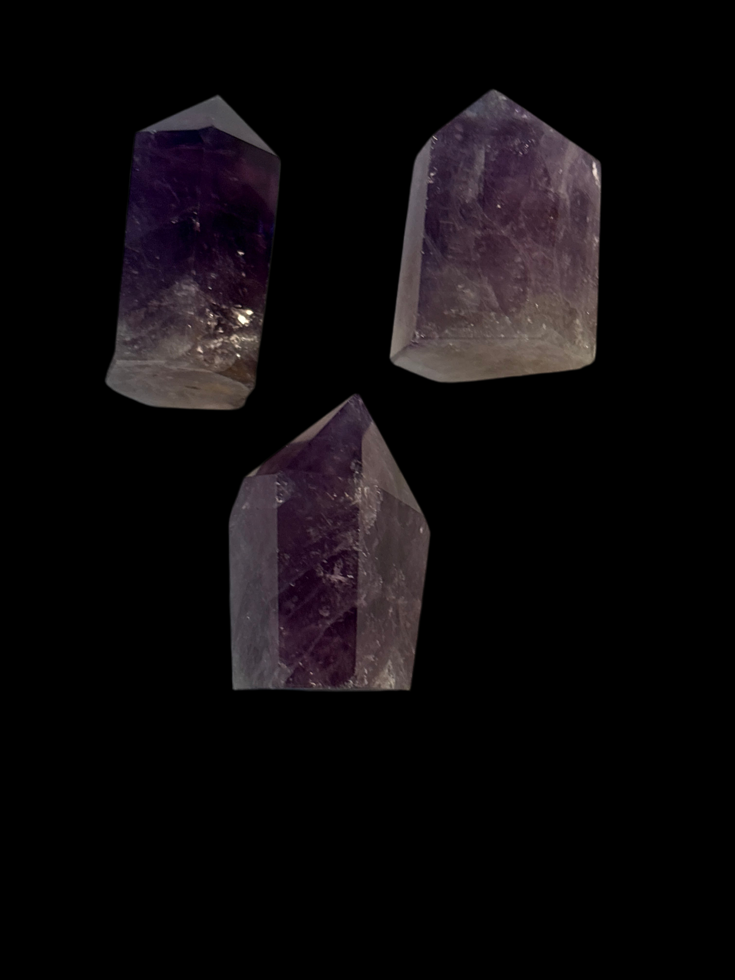 Amethyst, Tower Points, Polished