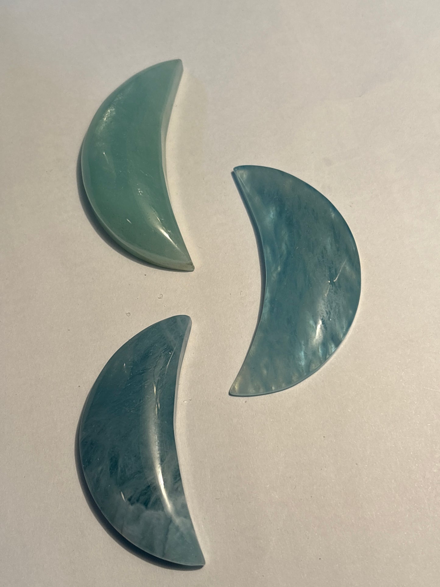 Aquamarine, Polished, Moons