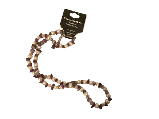 Amethyst, Rose Quart & Freshwater Pearls