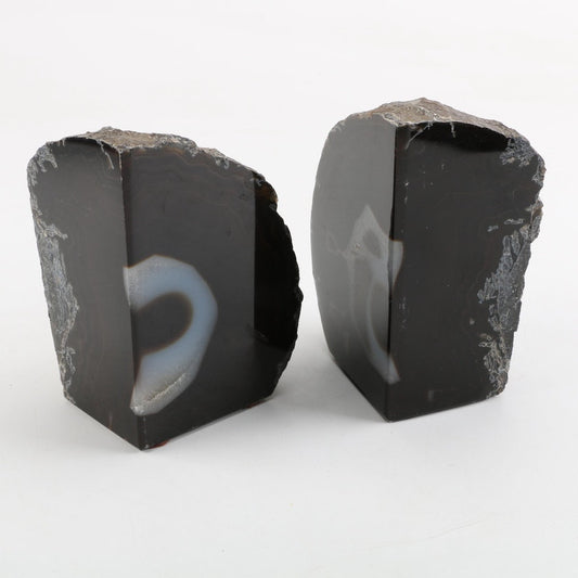 Black Agate Bookends