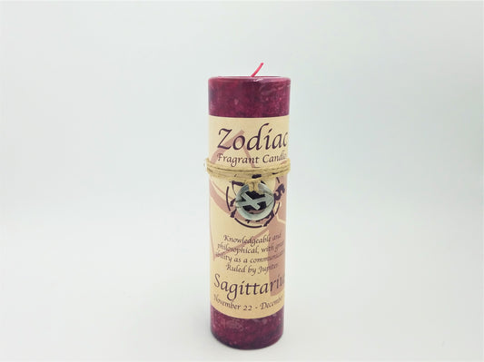 Sagittarius Zodiac Charm Candle