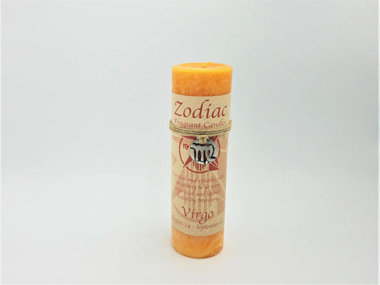 Virgo Zodiac Charm Candle