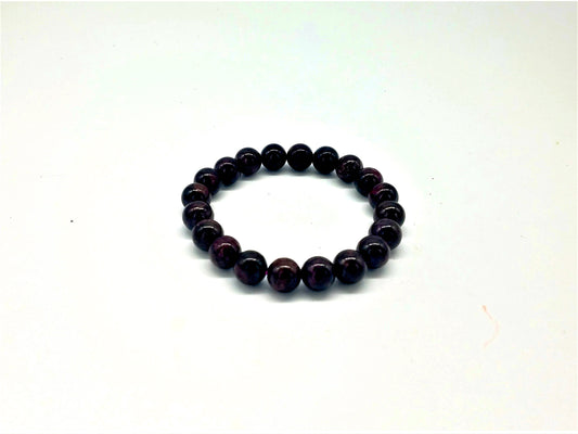 Black Obsidian Bead Bracelet