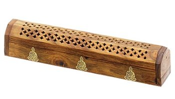 Wooden Coffin Incense Holder