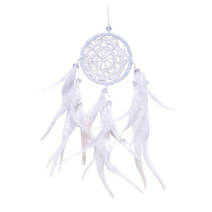 Open image in slideshow, White Crochet Dream Catcher
