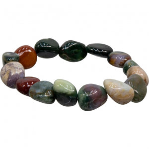 Open image in slideshow, Fancy Jasper, Bead Bracelet

