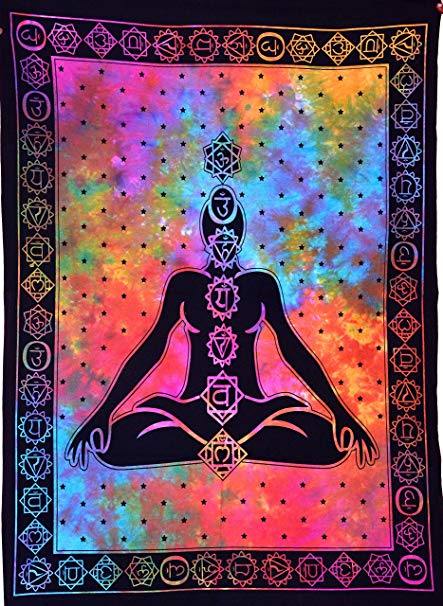Tye Dye Chakra Tapestry