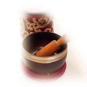 Open image in slideshow, Chakra Singing Bowls with Zip Case and Pillow
