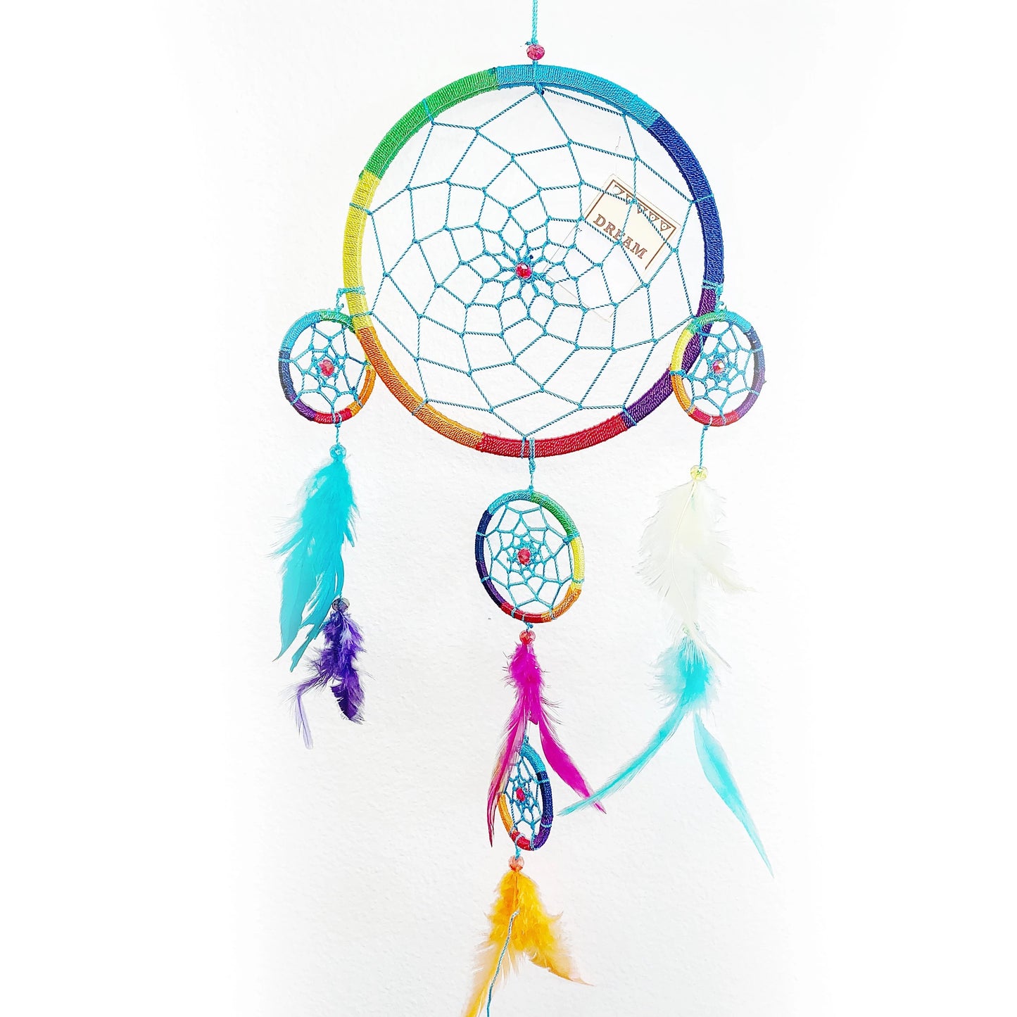 Three Tier Rainbow Dream Catcher