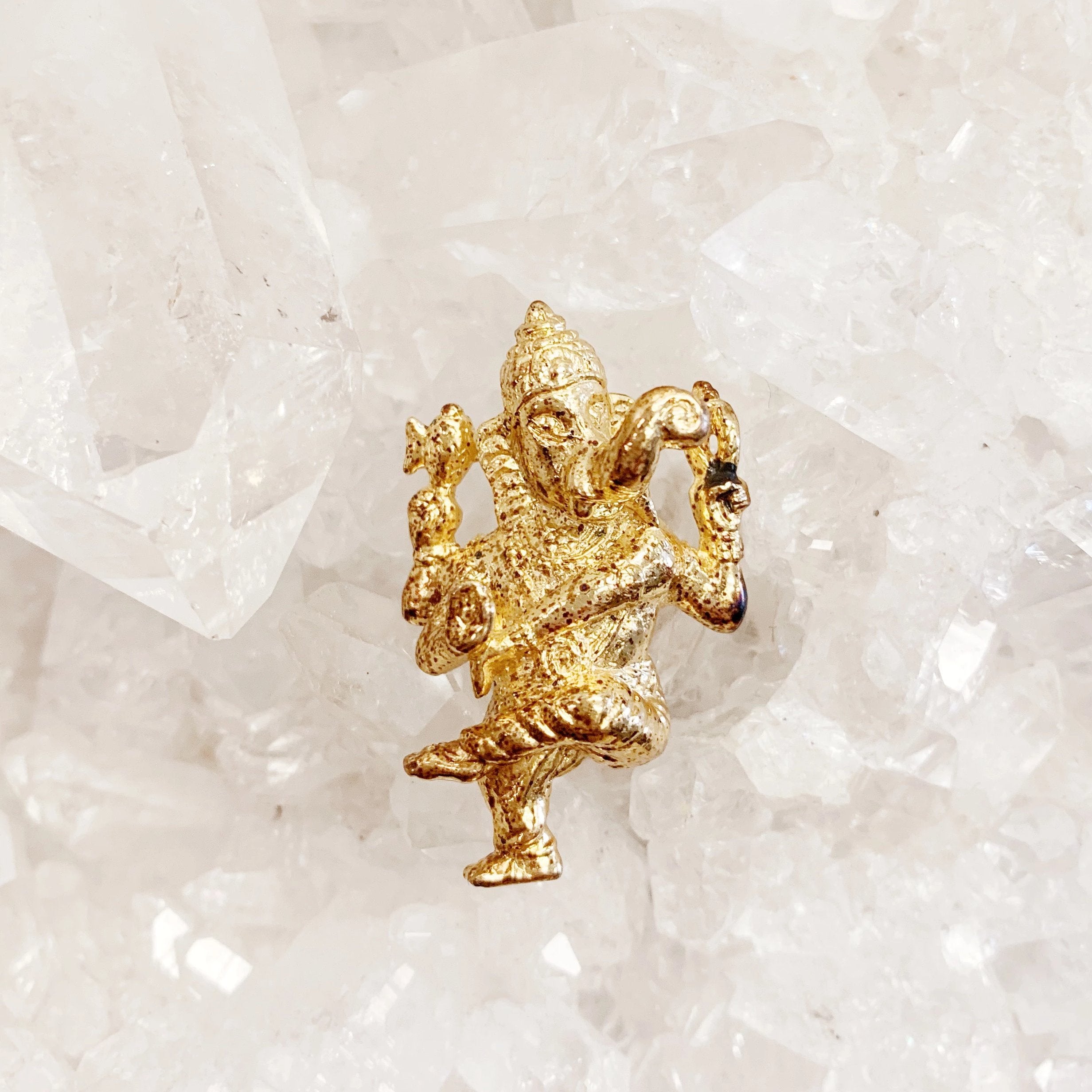 Quan Yin Buddhist rolled gold pendants
