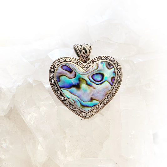 Abalone Heart Pendant