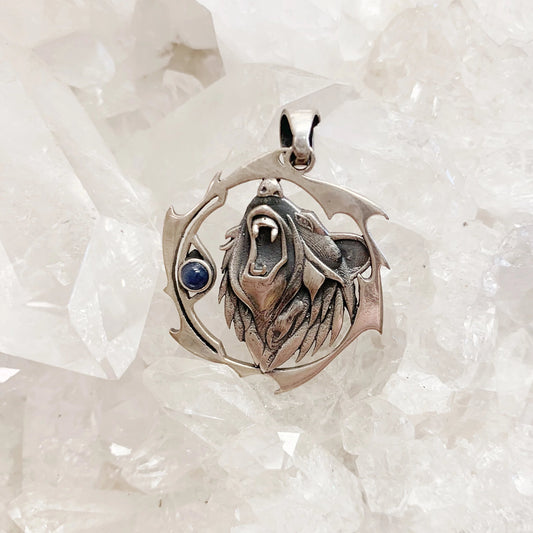 Bear Sapphire Pendant