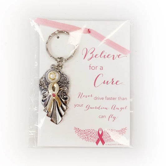 Breast Cancer Keychain or Handbag Charm