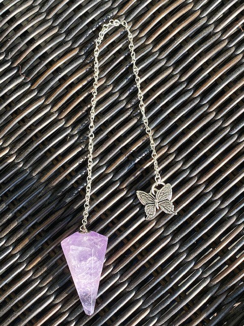 Amethyst Butterfly Pendulum