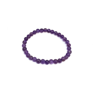 Open image in slideshow, Amethyst Bead Bracelet
