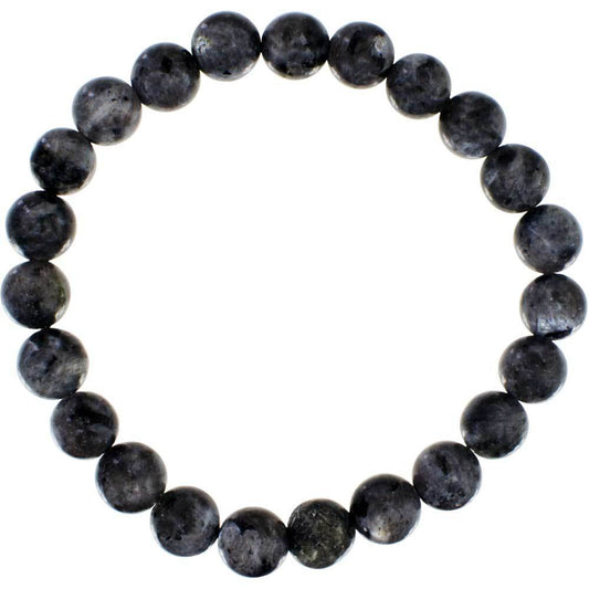 Black Labradorite (Larvakite) Bead Bracelet