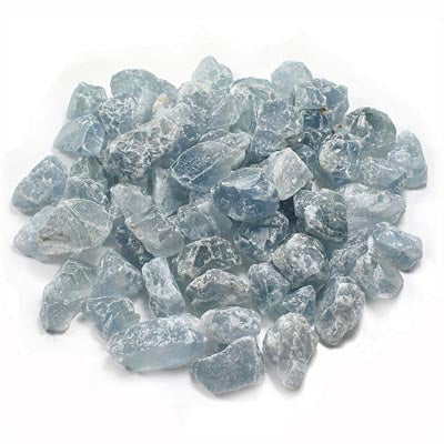 Celestite, blue, raw, medium