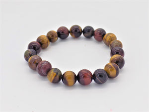 Open image in slideshow, Tiger Eye Bead Bracelet
