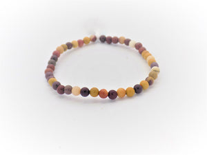Open image in slideshow, Mookaite Jasper Bead Bracelet
