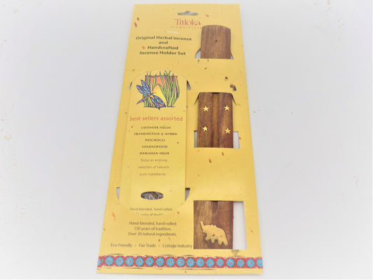 Triloka: Incense & Holder Gift Set