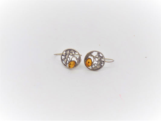 Amber: Tree Earring #A