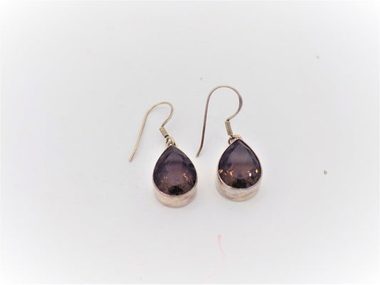 Smokey Quartz Teardrop Earrings