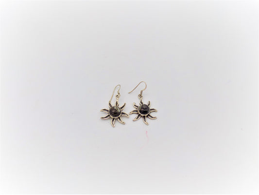 Seraphinite, Sun Earrings