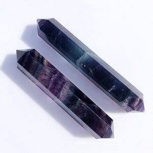 Open image in slideshow, Double Terminated Fluorite Point Wands
