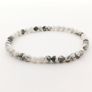 Howlite Bead Bracelet