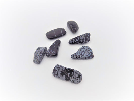 Snowflake Obsidian, polished