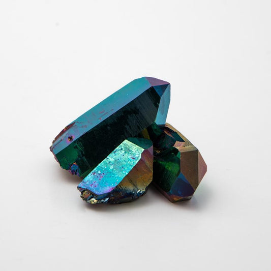 Titanium Rainbow Aura Quartz Points