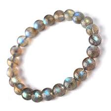 Blue Labradorite Bead Bracelet
