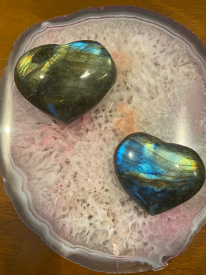 Labradorite Crystal Heart