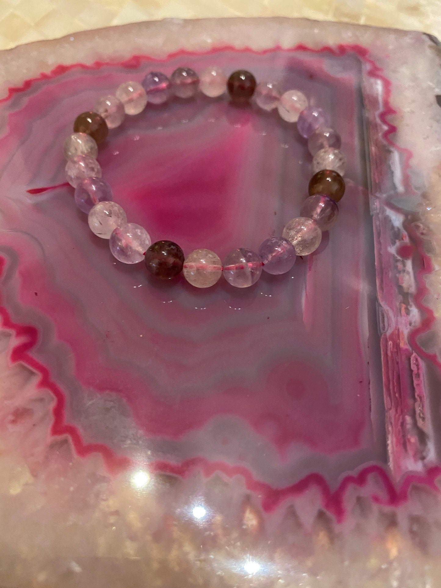 Super 7 Angel Aura Quartz Bracelet