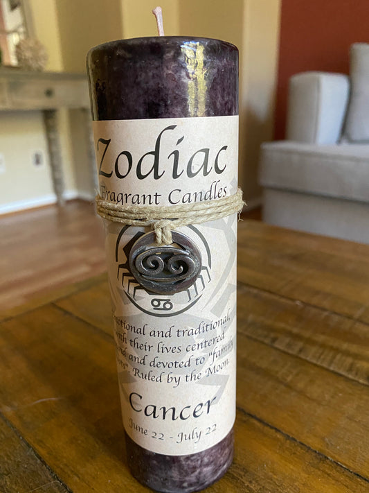 Cancer Zodiac Candle