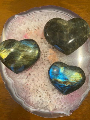 Labradorite Crystal Heart