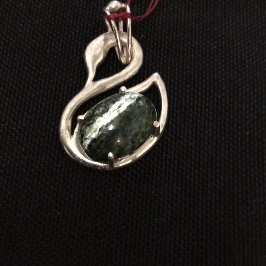 Swiss Opal: Swan Pendant