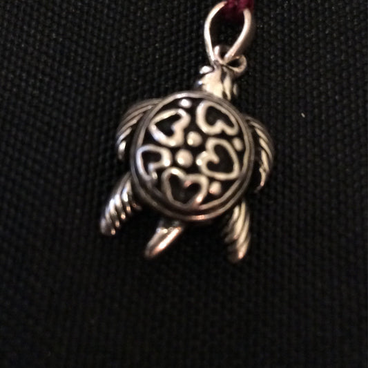 Turtle: Hearts Pendant